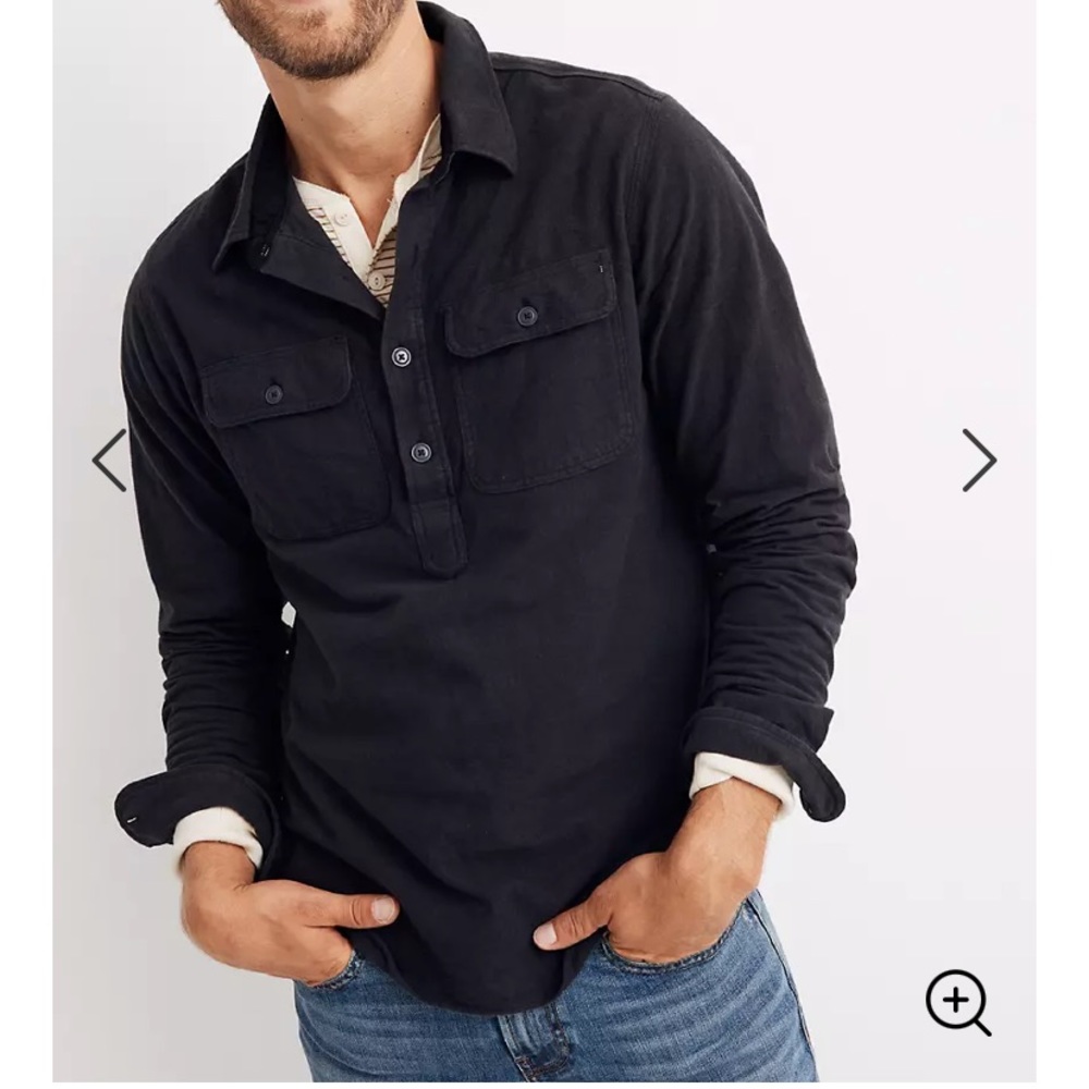 Madewell Moleskin Long Sleeve Pullover